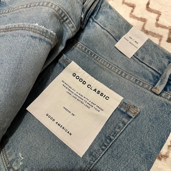 GOOD AMERICAN JEANS -Good Classic- Size 10/30 - Picture 3 of 3